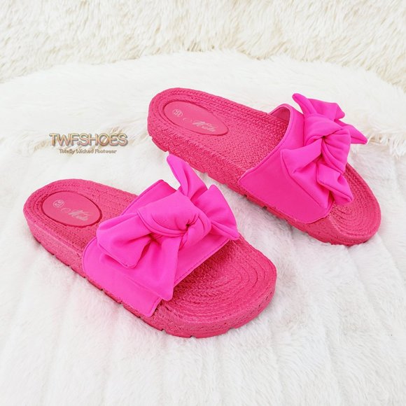 Mata Shoes Shoes - Women's Pink Slide Sandals